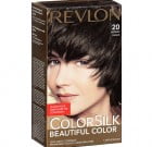 Revlon Colorsilk Beautiful Color Permanent Hair Color, 20 Brown Black